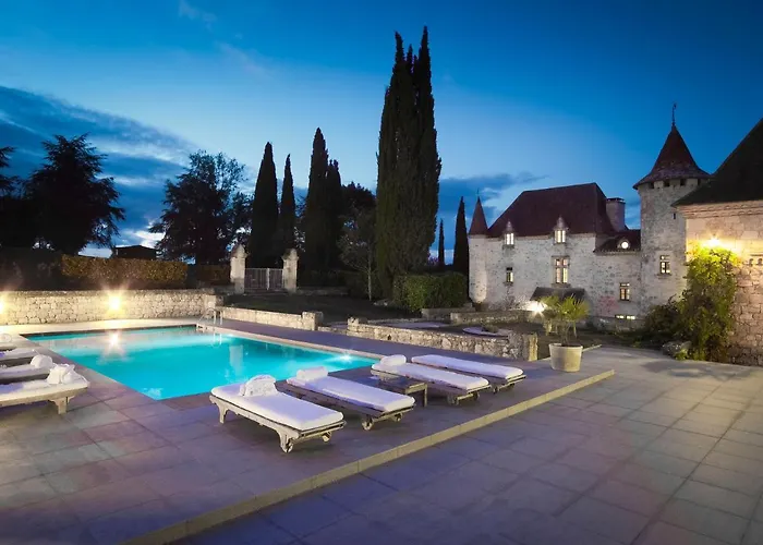 Villa Chateau La Colombie Saint-Caprais-de-Lerm